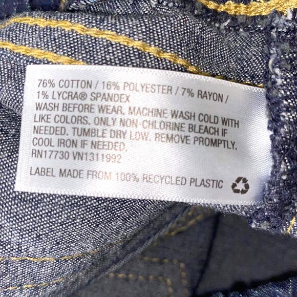 CAT AND JACK Dark Wash Adjustable Waist Pull On Skinny Jeans - Picture 5 of 10